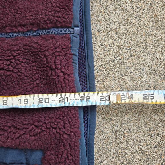 Vtg 90s GAP Multicolor Colorblock Two Tone Outdoors Deep Pile Fleece Vest L - Picture 6 of 6